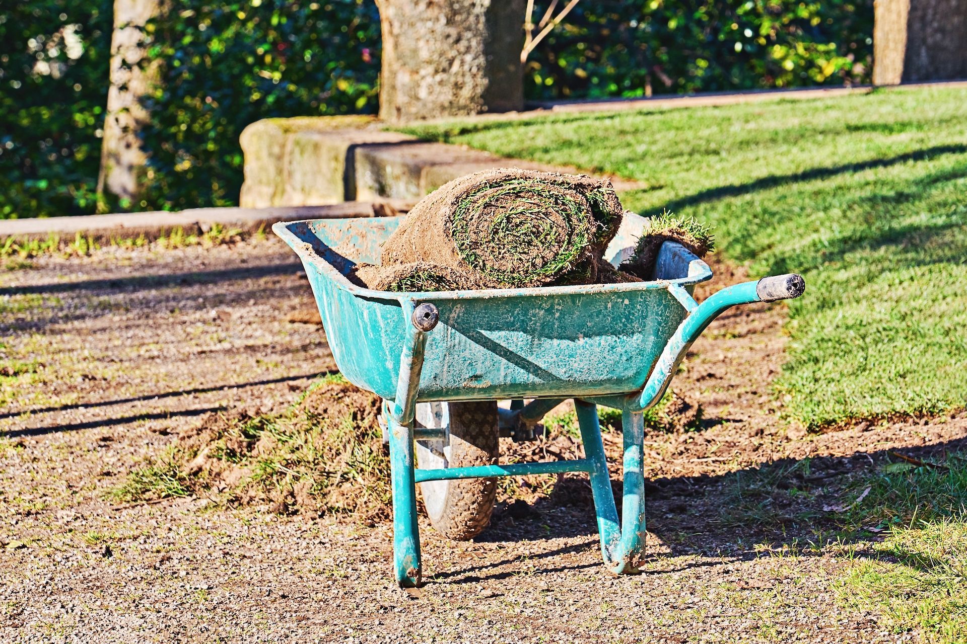 laying sod