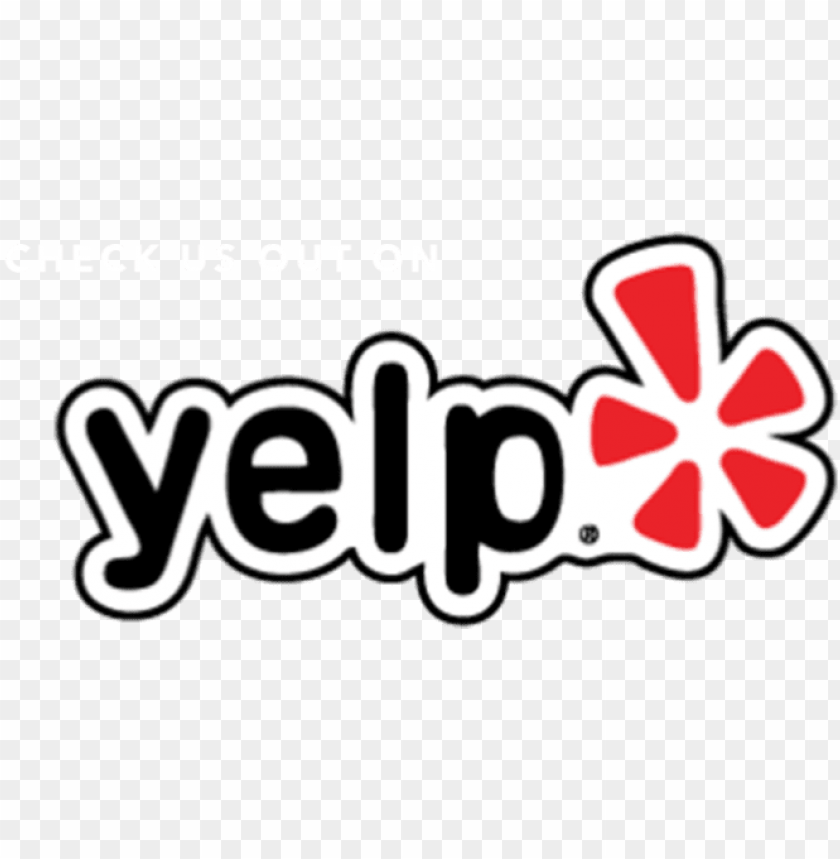 The yelp logo is on a transparent background.