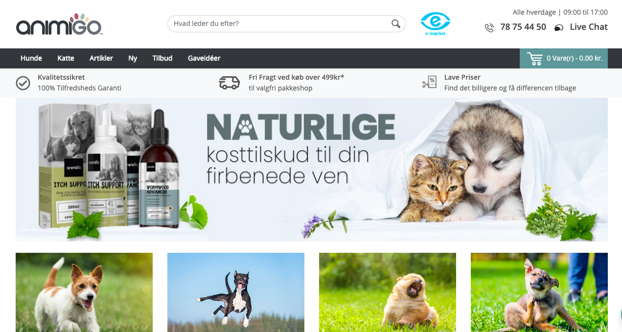 Forsiden af Animigo