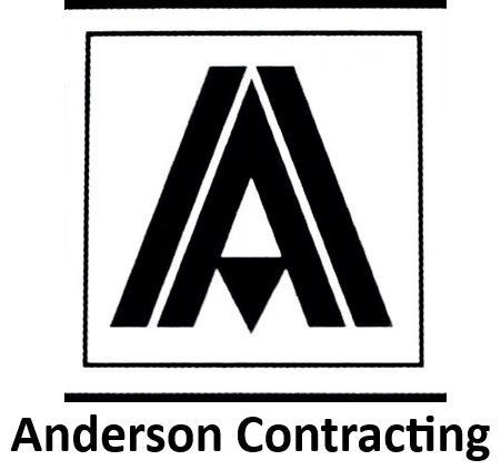 Logo of Anderson Contracting: a large black "A" in a white square, with the words "Anderson Contracting" below.