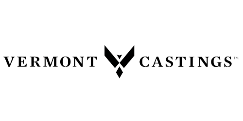 Full Time Heating & Cooling | The logo for vermont castings is black and white and has a bird on it.