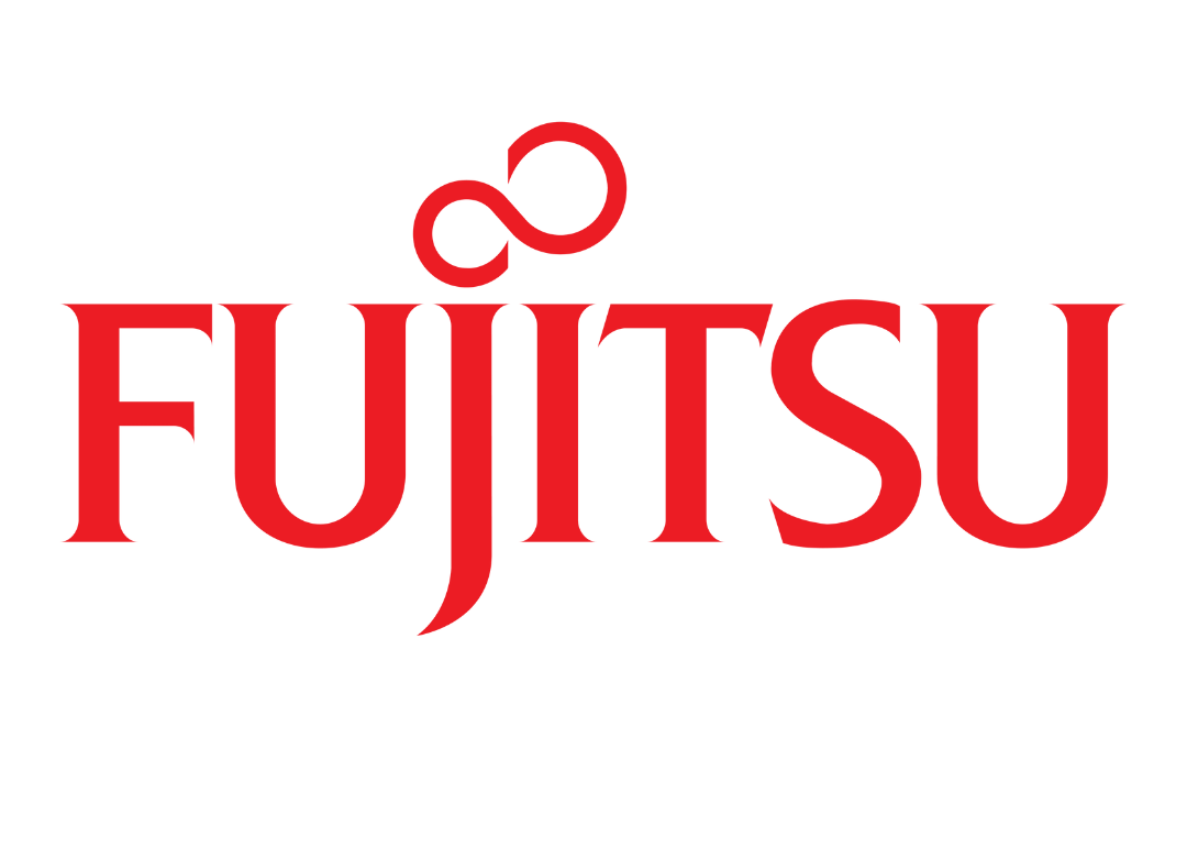 Full Time Heating & Cooling | The fujitsu logo is red and white on a white background.