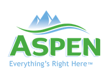 Full Time Heating & Cooling | The logo for aspen everything 's right here.