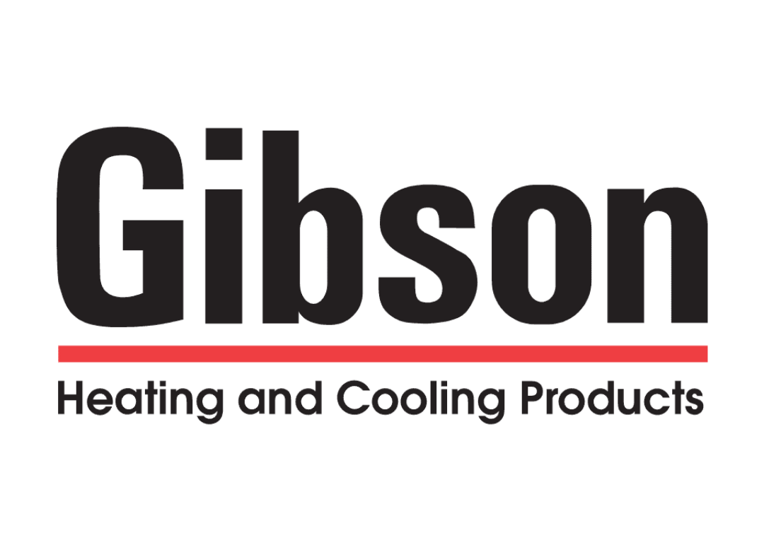 Full Time Heating & Cooling | The gibson heating and cooling products logo is on a white background.