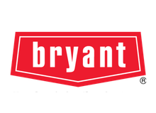 Full Time Heating & Cooling | The bryant logo is red and white on a white background.