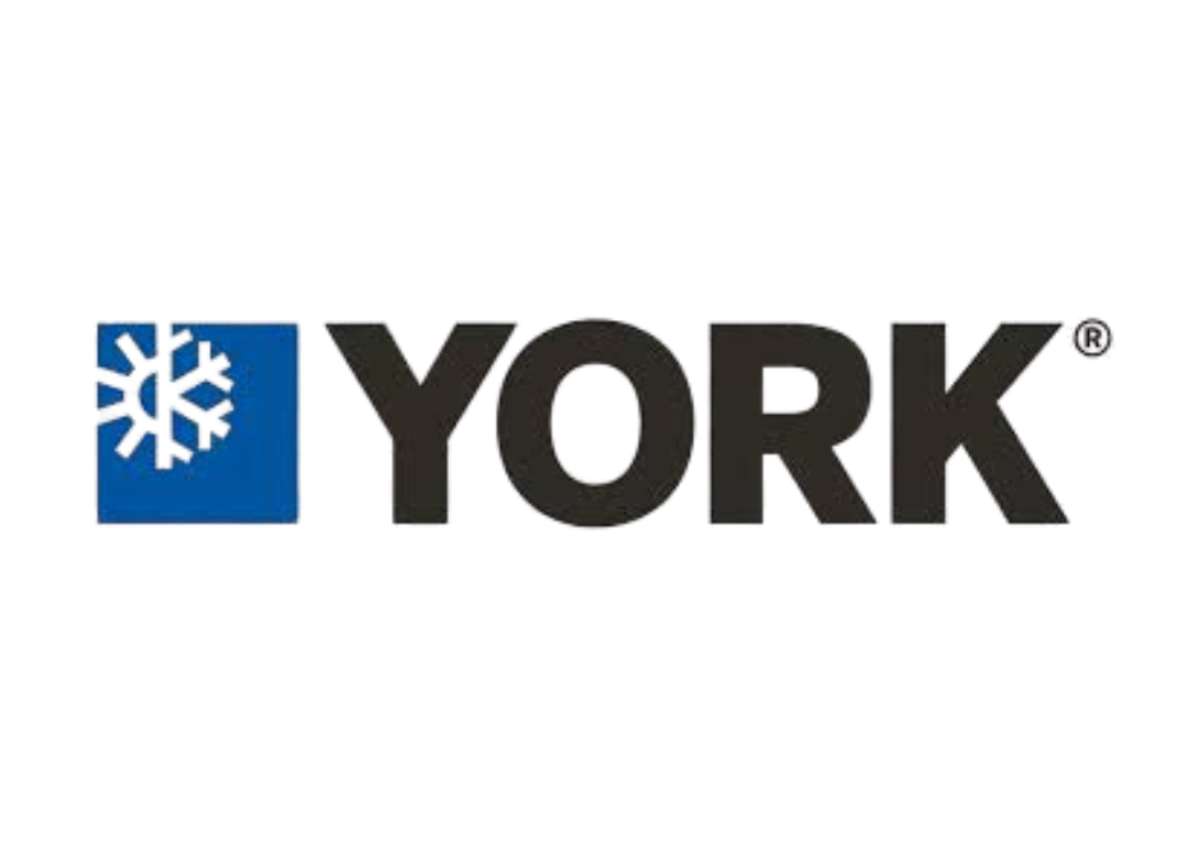 Full Time Heating & Cooling | A logo for york with a snowflake on it