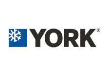 Full Time Heating & Cooling | A logo for york with a snowflake on it