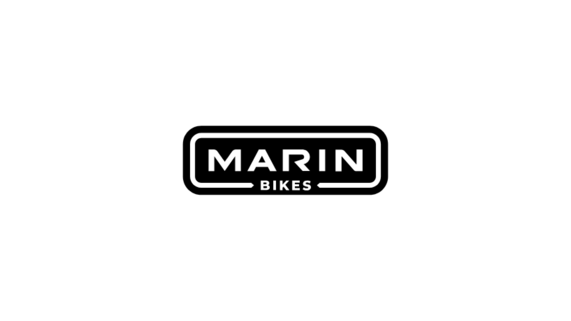 A black and white logo for marin bikes on a white background.