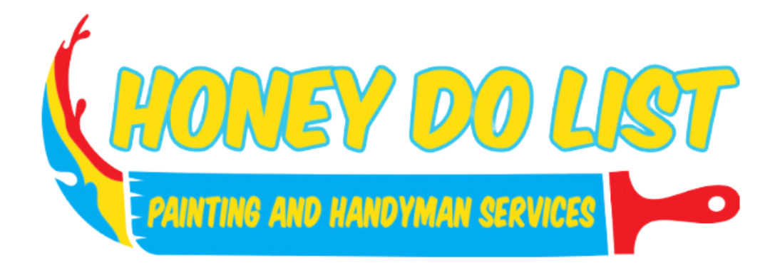 Honey Do List painting and handyman services logo with a colorful paintbrush