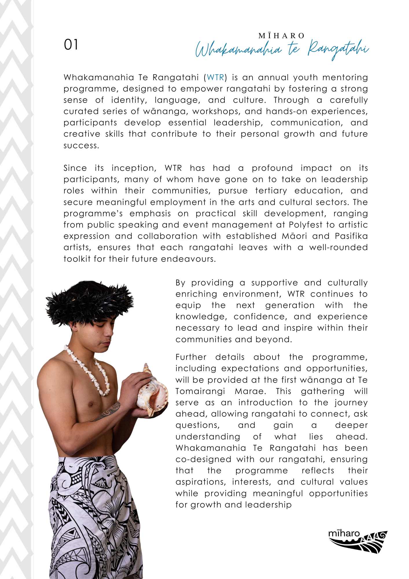 Whakamanahia Te Rangatahi programme overview