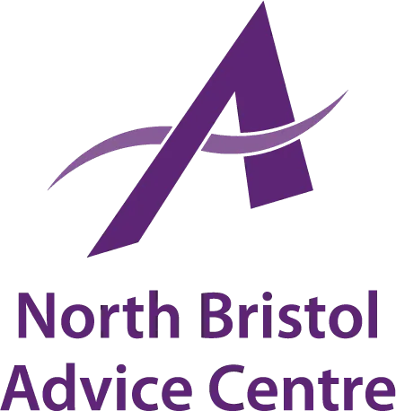 The Anchor Society Bristol | The north bristol advice centre logo is a purple triangle with a wave coming out of it.