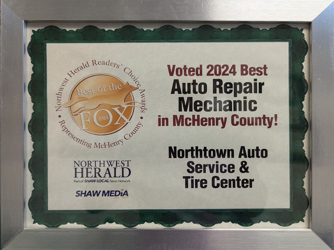 Best Auro Repair Mechanic Award 2024 | Northtown Auto Service and Tire Center