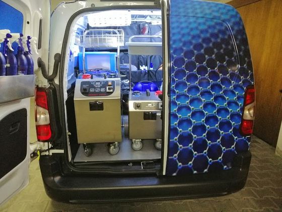 Furgone per pulizia tappezzeria e carrozzeria auto a Prato