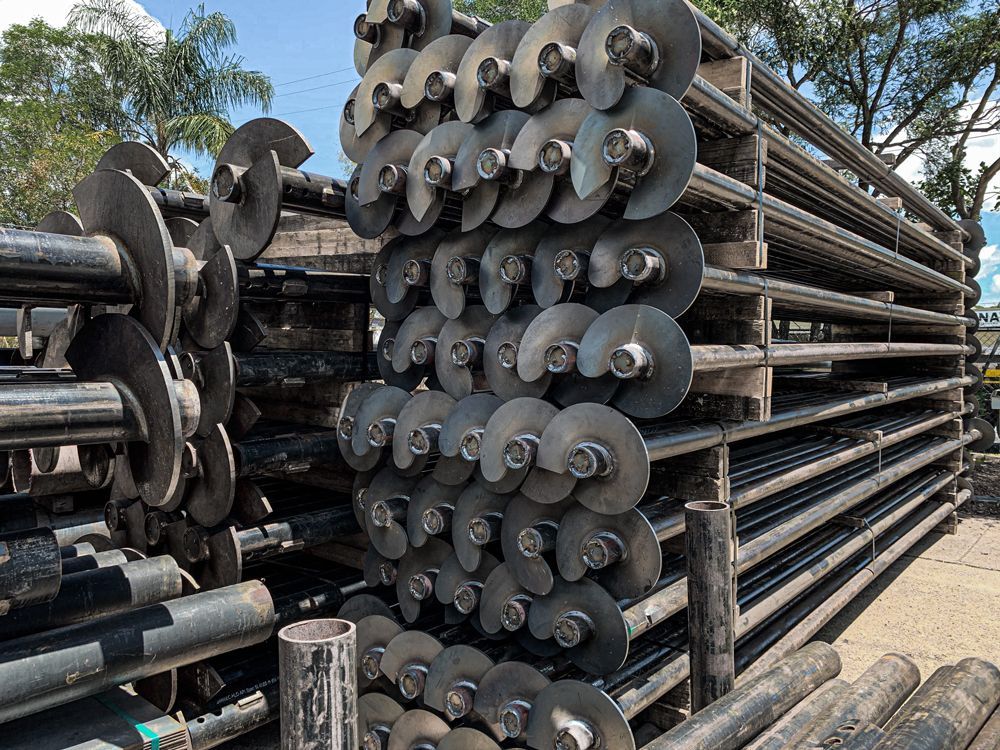 Pile Driving at Construction Site — Burleigh Heads, QLD — Instant Screw Piling Pile Driving at Construction Site — Burleigh Heads, QLD — Instant Screw Piling