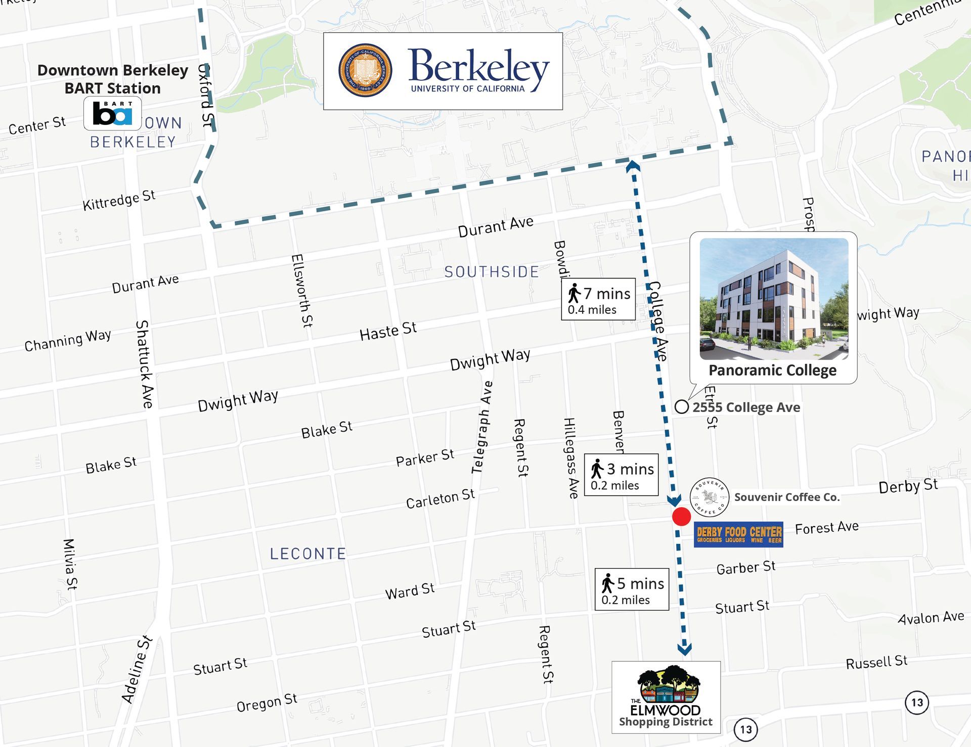 Panoramic Berkeley Building photo showing the building during daytime