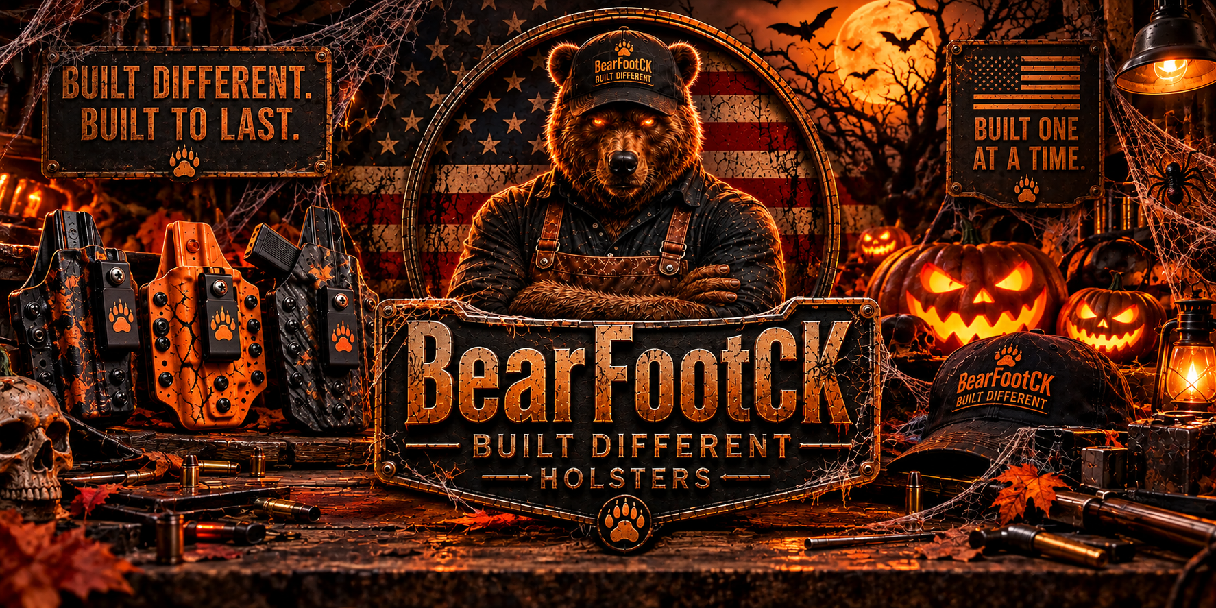 BearFootCK Holsters custom Kydex holster workshop banner