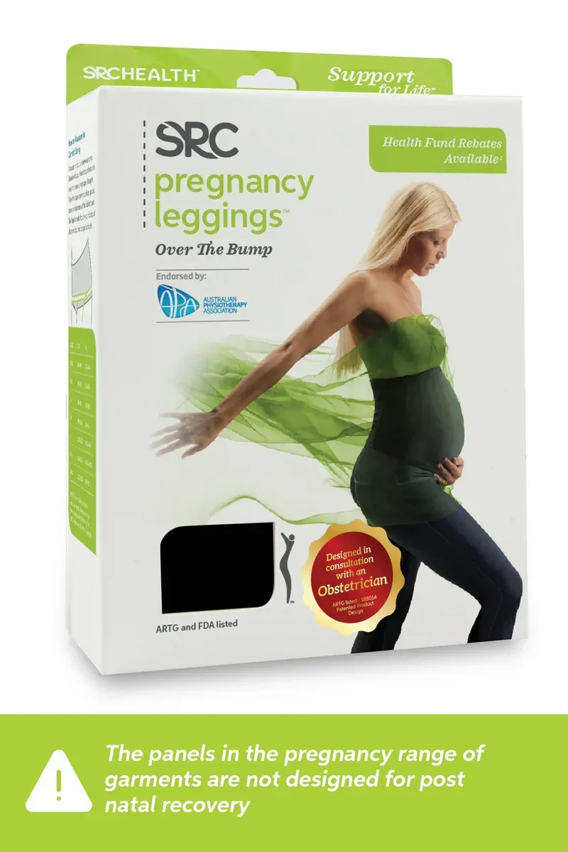 SRC Pregnancy Over Bump Leggings - Black