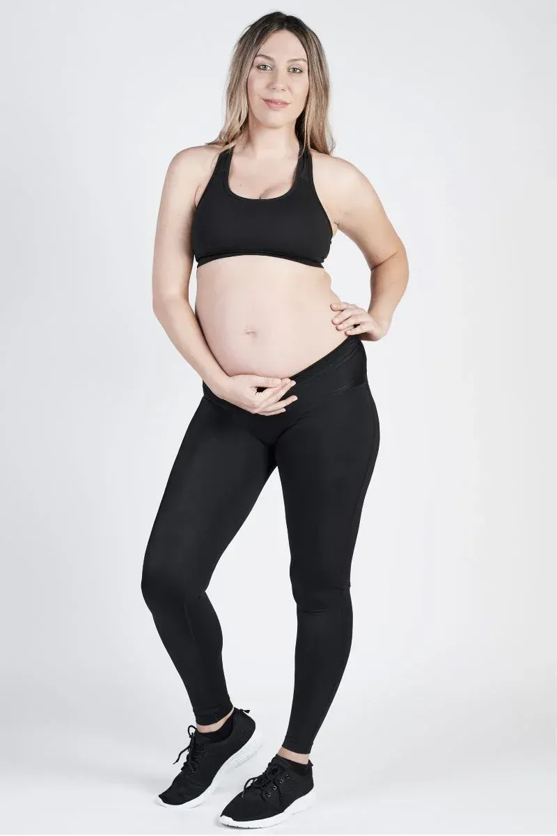 SRC Pregnancy Under Bump Leggings - Black
