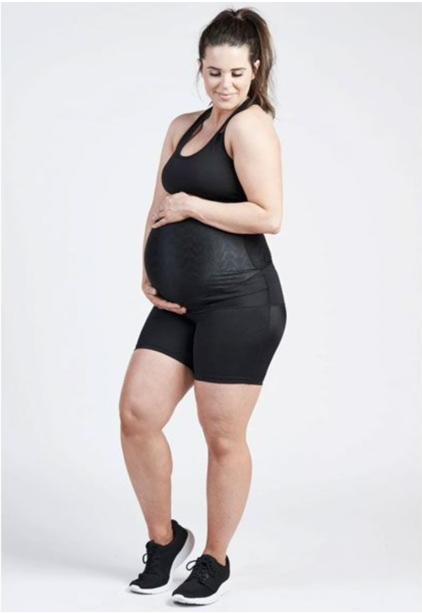 SRC Pregnancy Shorts - Mini Over The Bump - Black