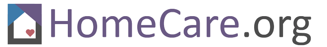 HomeCare.org logo with a house icon and heart.