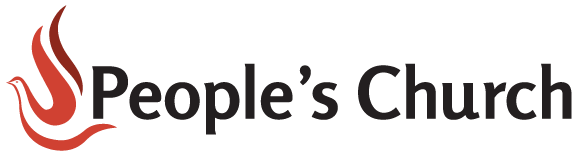 People's Church logo with a red flame graphic next to the words 