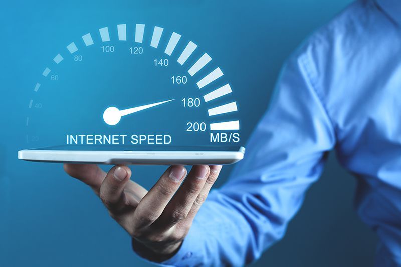 Showing Sample Of Internet Speed