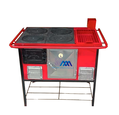 ESTUFA DE CARBON ROJA 