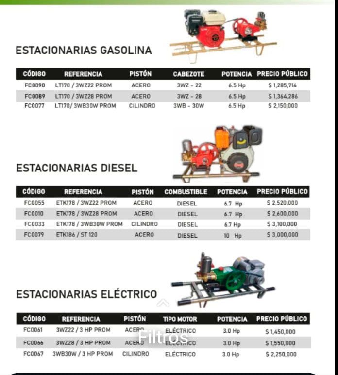 FUMIGADORAS ESTACIONARIAS GASOLINA
