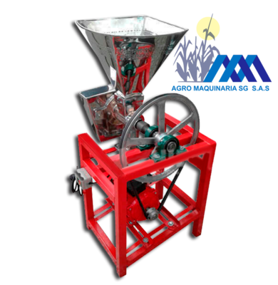Una máquina con logotipo para agro maquinaria sg sas