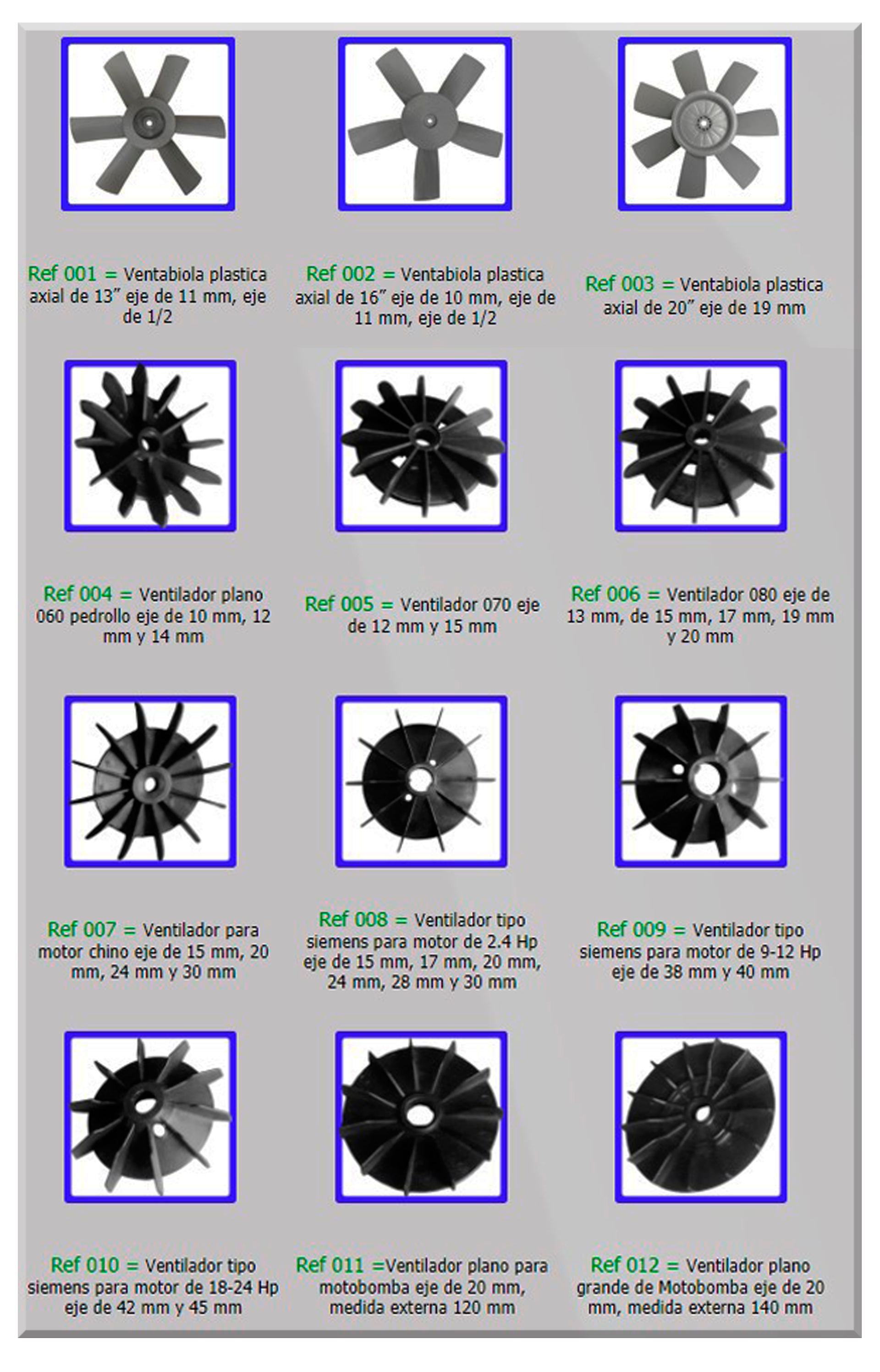 AXIALES Y VENTILADORES