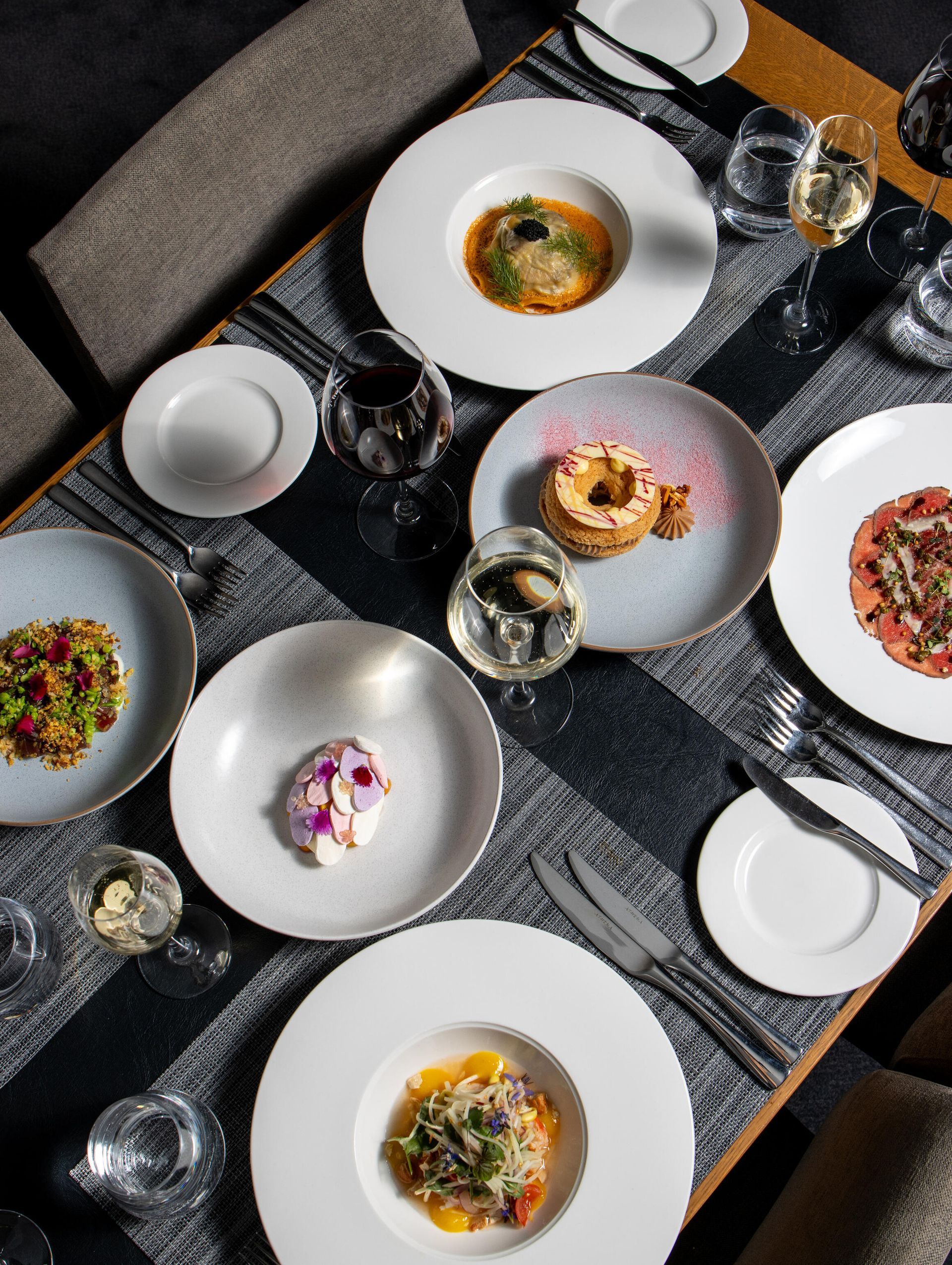 Fine dining experience at premium restaurant curated event hospitality experience