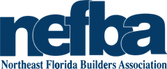 Northeast Florida Builders Association logo in blue with gray text