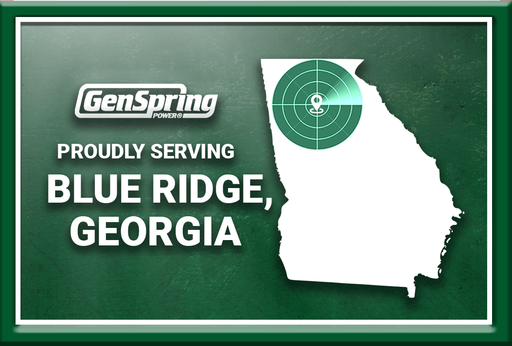 GenSpring Power Proudly Serves Blue Ridge, Georgia With Quality Home Generators