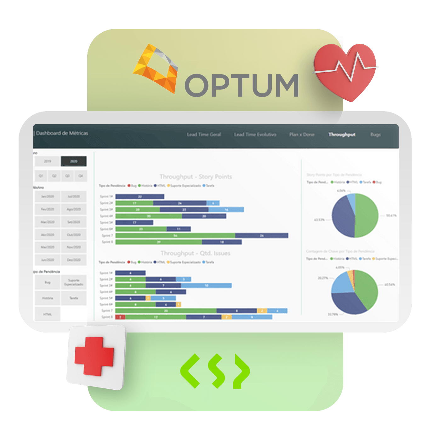 Uma tela de computador com a palavra optum nela