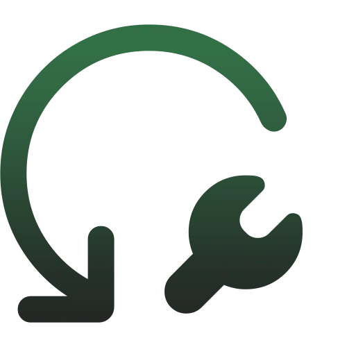 Um ponto de exclamação verde dentro de uma estrela verde.