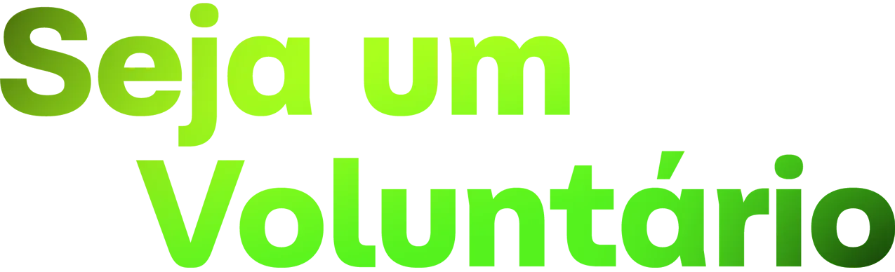 A green and white logo that says seja um voluntario
