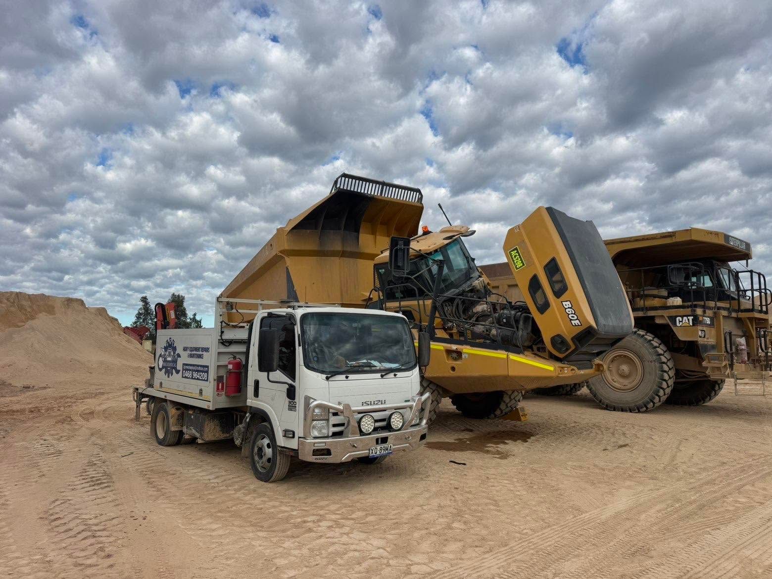 Earthmoving equipment servicing