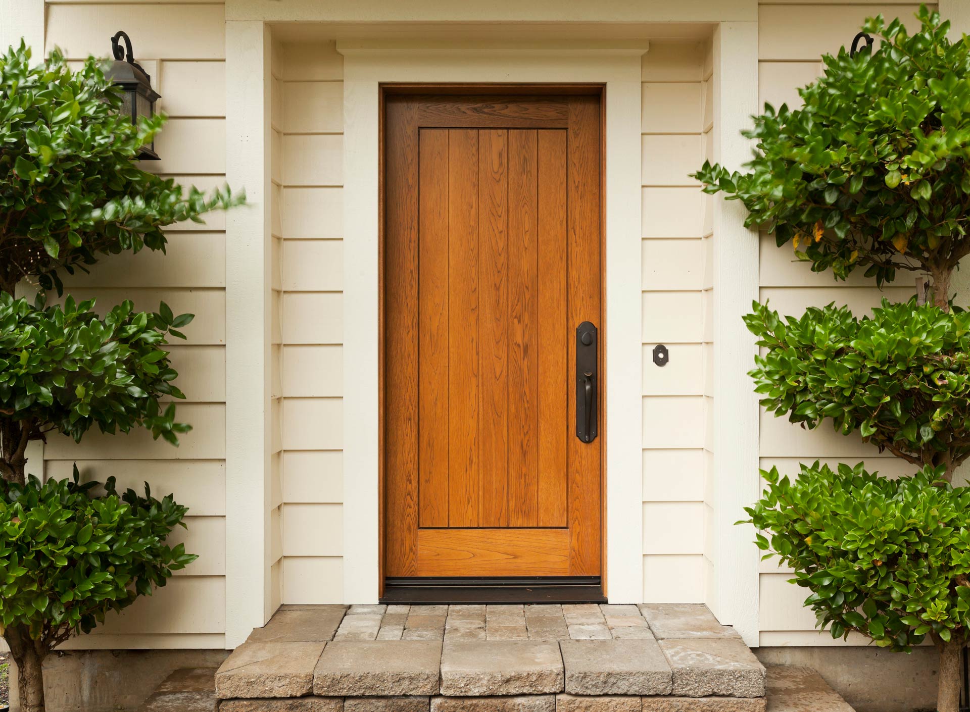 Brown Timber Entry Doors | Port Pirie, Sa | Johnson Home Improvements