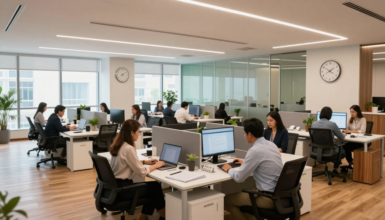 Multi-branch business office environment