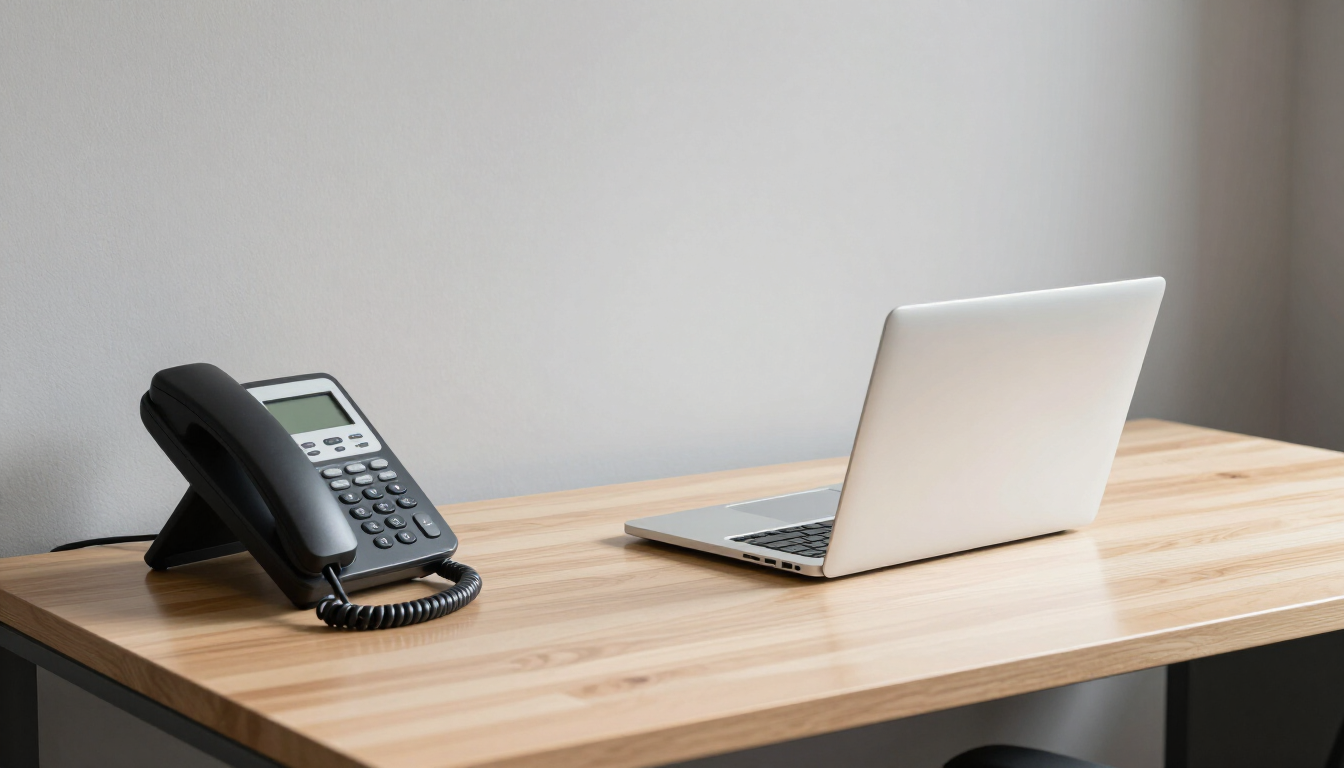 Professional office phone system for small office setup.