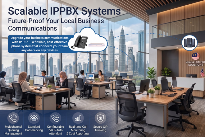 IP PBX hardware in server room