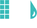 Turquoise squares and a water droplet symbol.