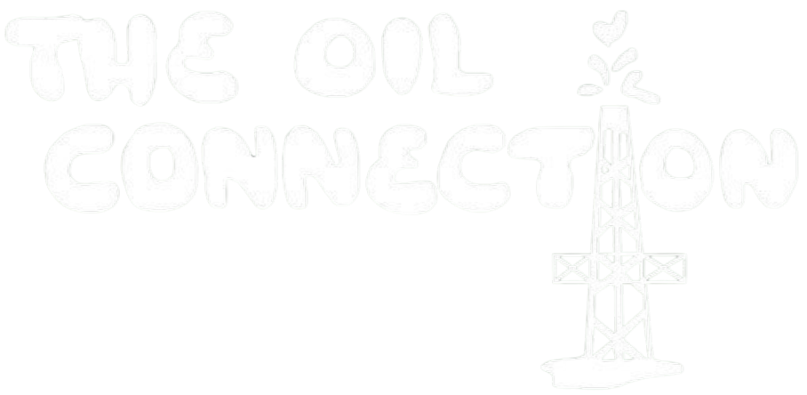 The Oil Connection logo with text and a drill rig silhouette.