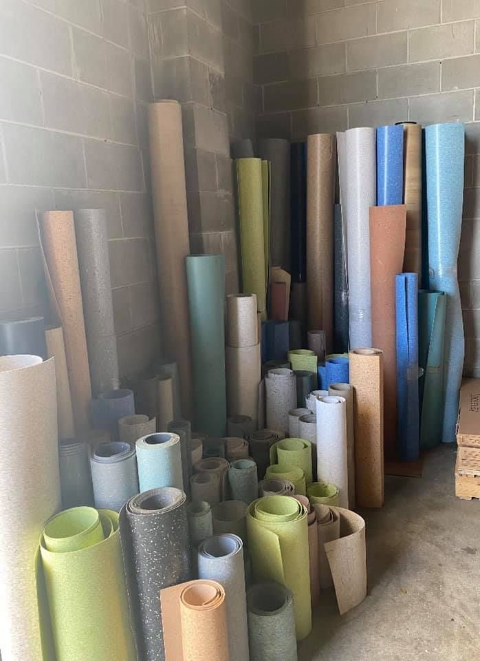 Collection Of Rolled Up Paper And Other Materials — Mareeba Floor Covering Centre in Mareeba, QLD