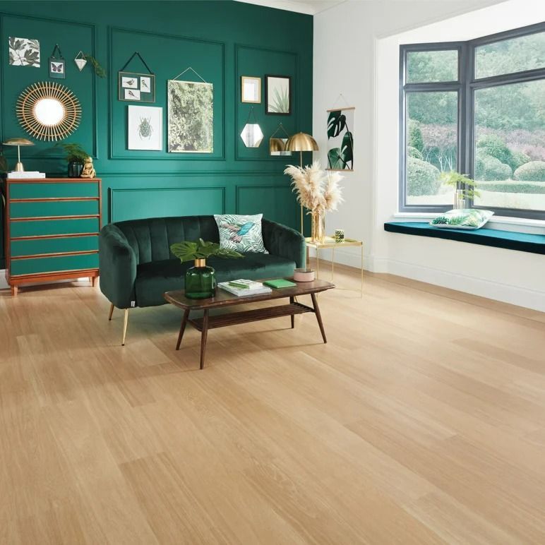 Living Room With Green Walls — Mareeba Floor Covering Centre in Tablelands, QLD