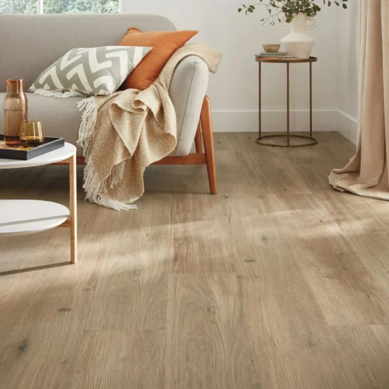 Living Room With Light Wood Flooring — Mareeba Floor Covering Centre in Cape York, QLD