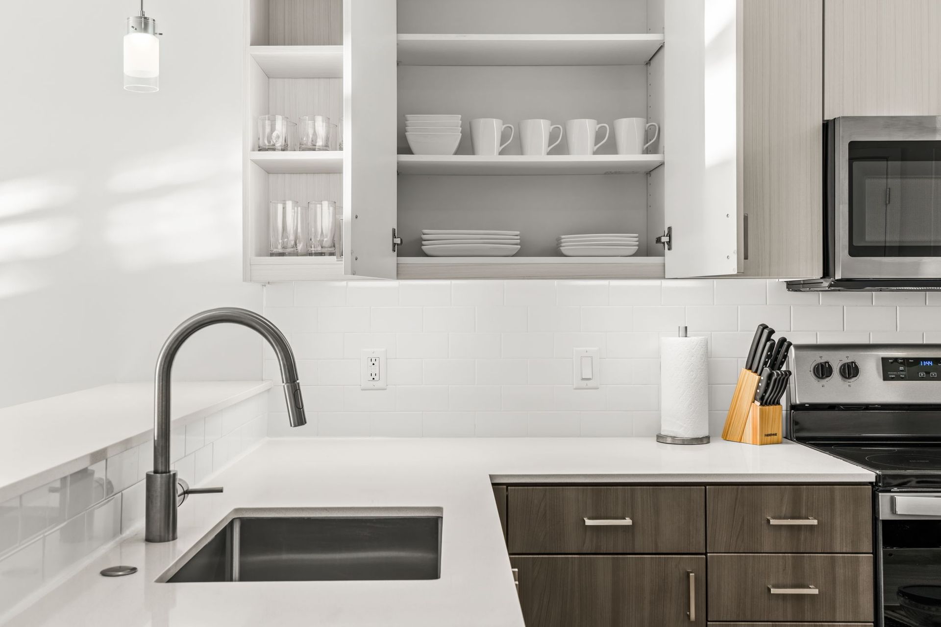 photo of stainless steel range
