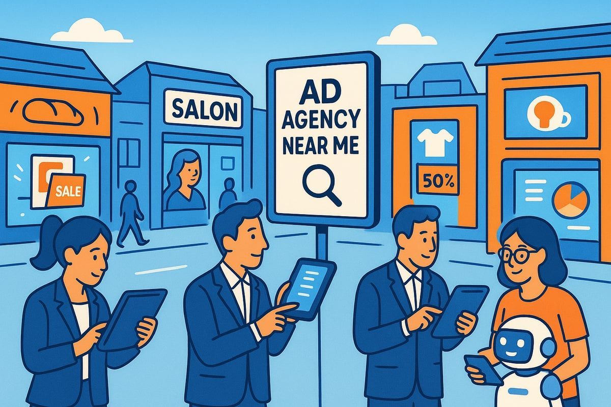 People with tablets search for