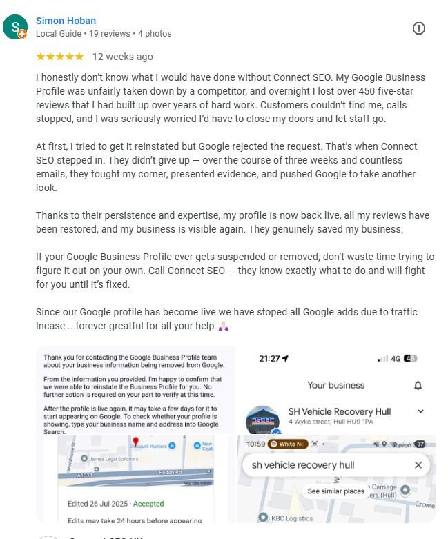 connect seo 5 star review