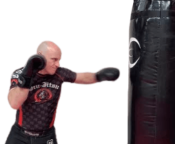 Clint-Harris-Saxon-Sports-Team Punching on left fist